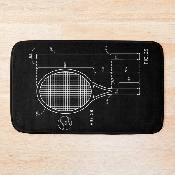 Item preview, The Tennis Racket Patent Dark 3 designed and sold by OutofFocusShop.