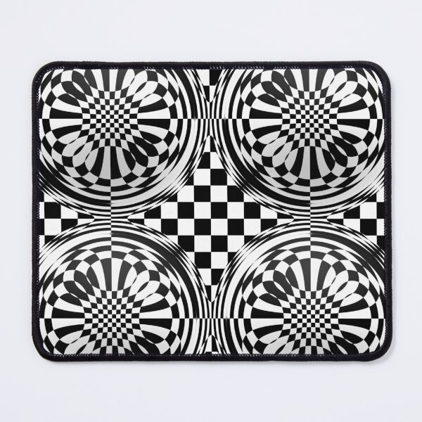 Item preview, MOUNTAINS - Hypnotic - Black and White Trippy Hypno Design designed and sold by MrGiftee.