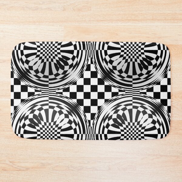 Item preview, MOUNTAINS - Hypnotic - Black and White Trippy Hypno Design designed and sold by MrGiftee.