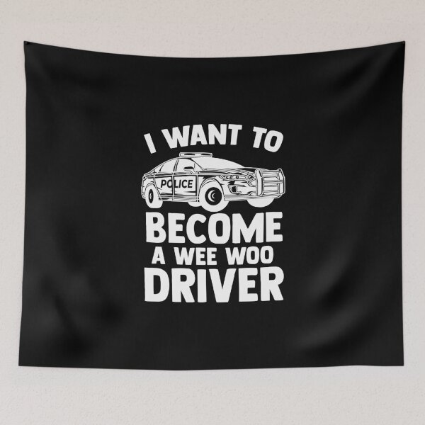 Item preview, Trainee Wee Woo Car Driver For A Future Cop Patrol Man designed and sold by Nessshirts.