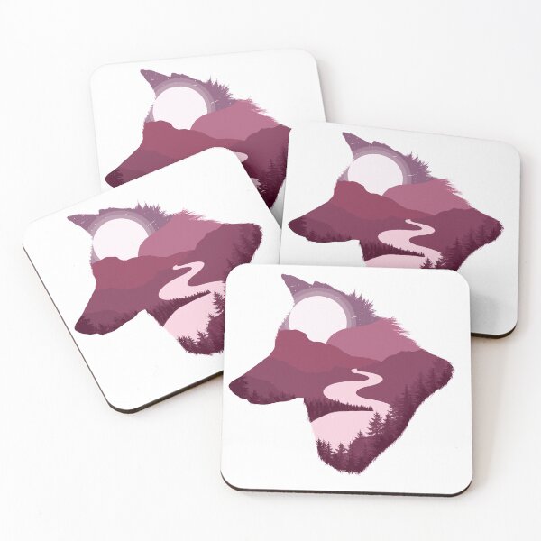 Item preview, Wolf landscape designed and sold by Bex Taylor Design.