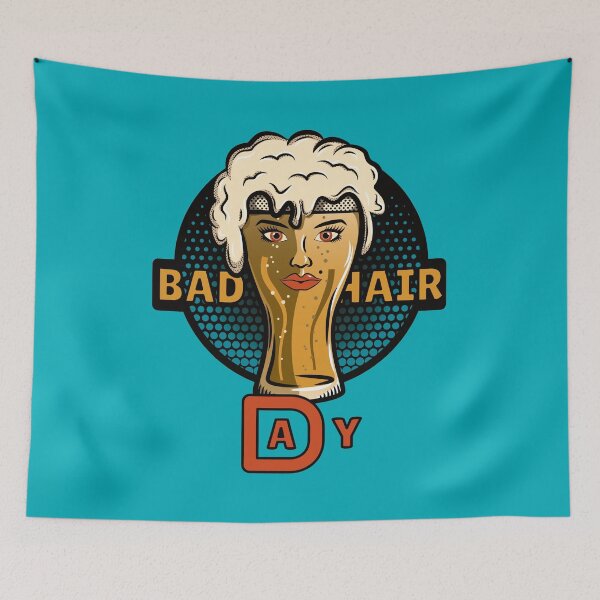 Item preview, A Bad Hair Day For Beer designed and sold by DKdesigns27.