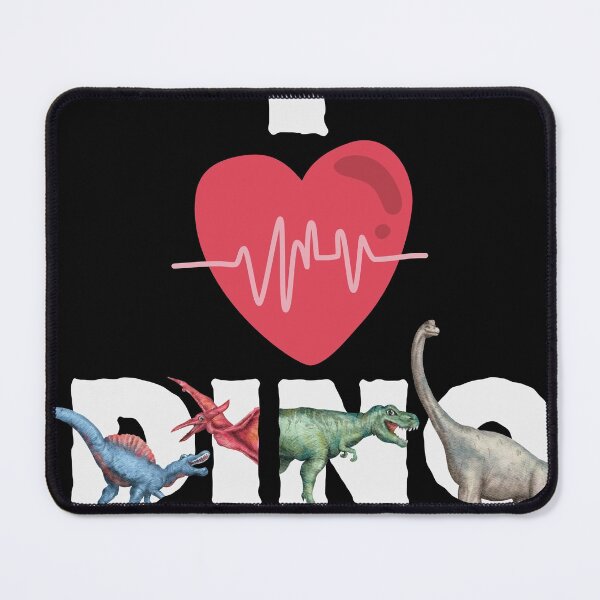 Item preview, I Love Dinosaurs, I Heart Dinosaurs, Dinosaur Heartbeat designed and sold by WanderTravels.