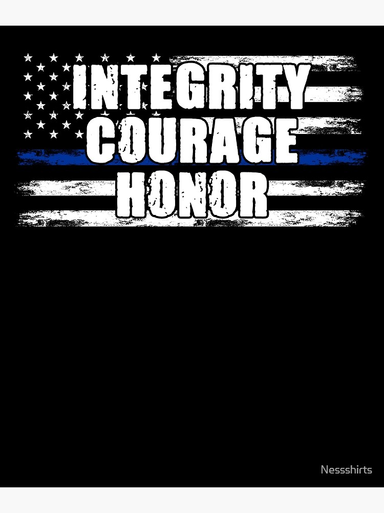 Thin Blue Line Patriot For Future Police Officer Cop Trainee Poster