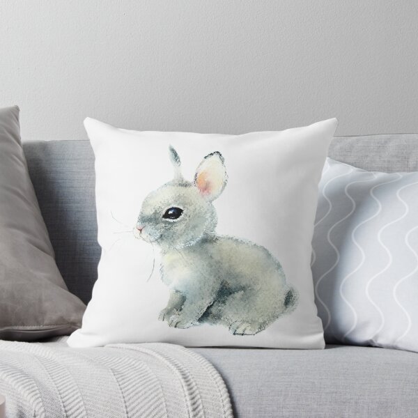 Item preview, rabbit-watercolor portrait animals designed and sold by Hartics.