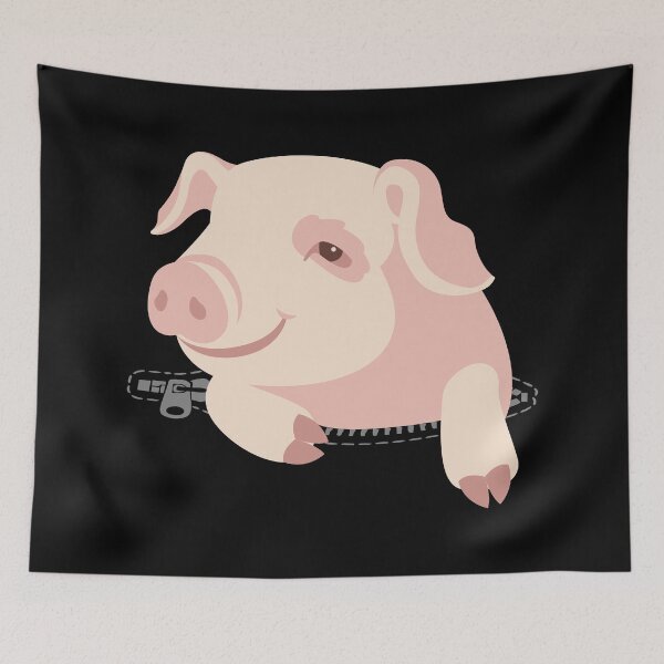 Item preview, Pig Out of Zippered Kangaroo Pocket  designed and sold by ReadytoWork.