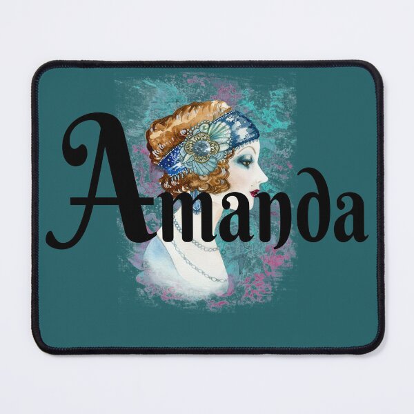 Item preview, Amanda name design 1920s style art deco designed and sold by Areashor.
