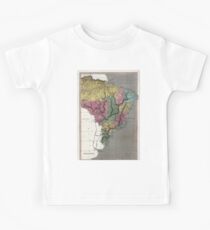 Map of Brazil - 1822 Kids Tee