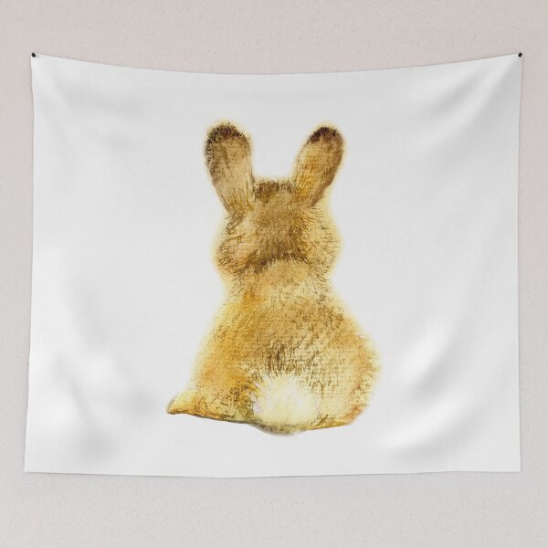 Item preview, rabbit-watercolor portrait animals designed and sold by Hartics.