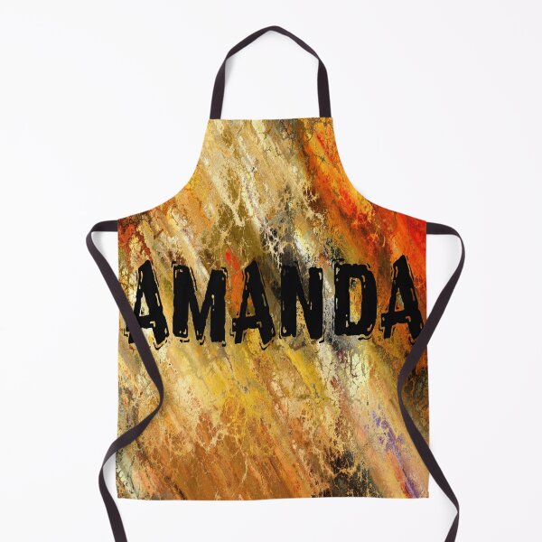 Item preview, Amanda name design black letters on bright background designed and sold by Areashor.