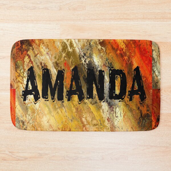 Item preview, Amanda name design black letters on bright background designed and sold by Areashor.