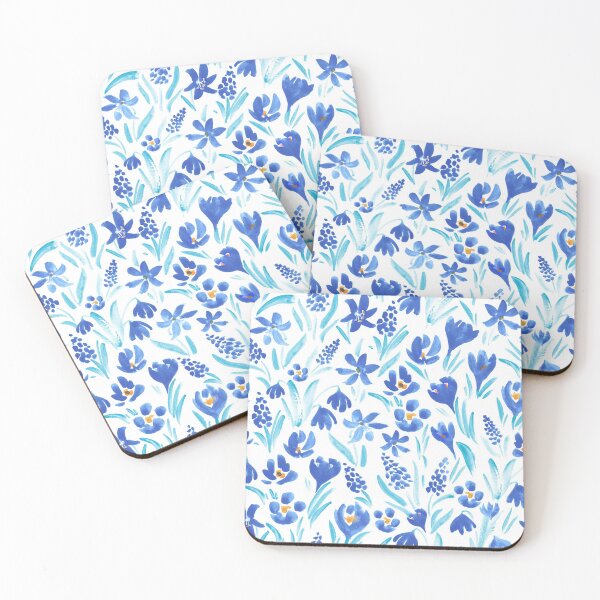 Item preview, Blue primroses-2 designed and sold by Irina Ivanova.
