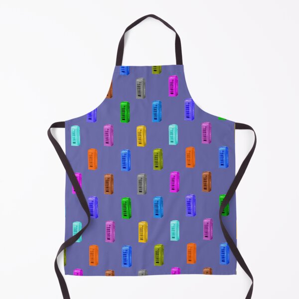 Item preview, Phone booth on ultra violet background designed and sold by AHELENE.