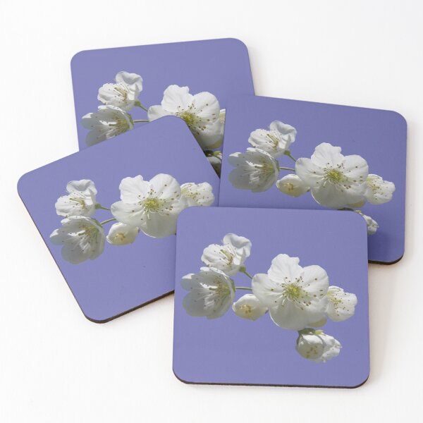 Item preview, cherries in blosssom on ultra violet designed and sold by AHELENE.