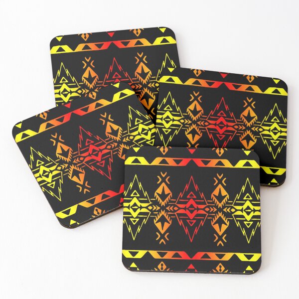 Item preview, Black / Fire Color  Native Geo Print V4 designed and sold by JMWCD.