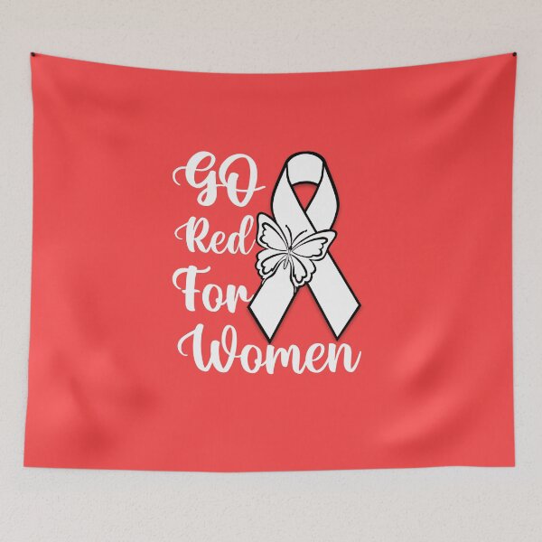 Item preview, Heart Disease Awareness Quote: Go Red for Women designed and sold by AMINE  ★★★★★.