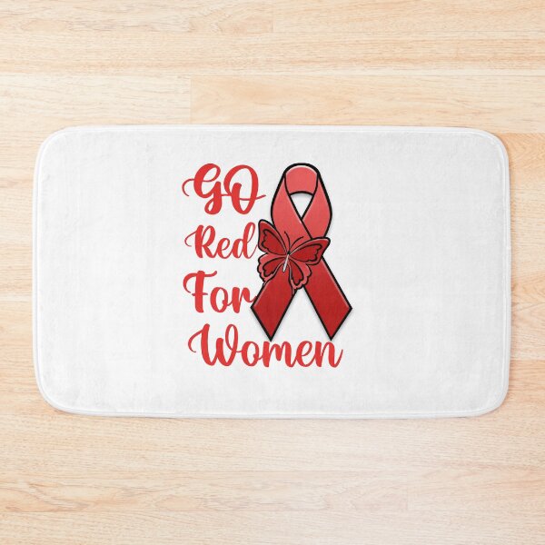 Item preview, Heart Disease Awareness Quote: Go Red for Women designed and sold by AMINE  ★★★★★.