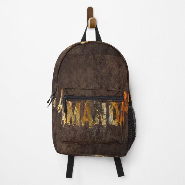 Item preview, Amanda name design gold grunge letters on dark background designed and sold by Areashor.