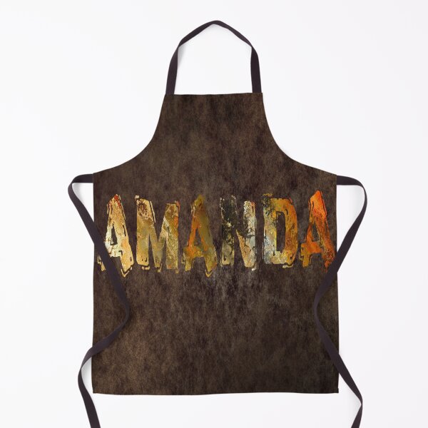 Item preview, Amanda name design gold grunge letters on dark background designed and sold by Areashor.
