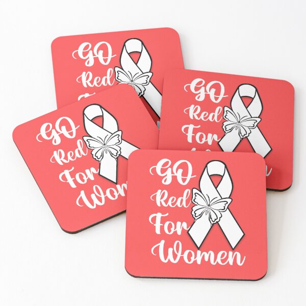 Item preview, Heart Disease Awareness Quote: Go Red for Women designed and sold by AMINE  ★★★★★.