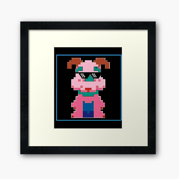 Item preview, FUNNY PINK DOG WEARING GLASSES    designed and sold by Mindasopapa.
