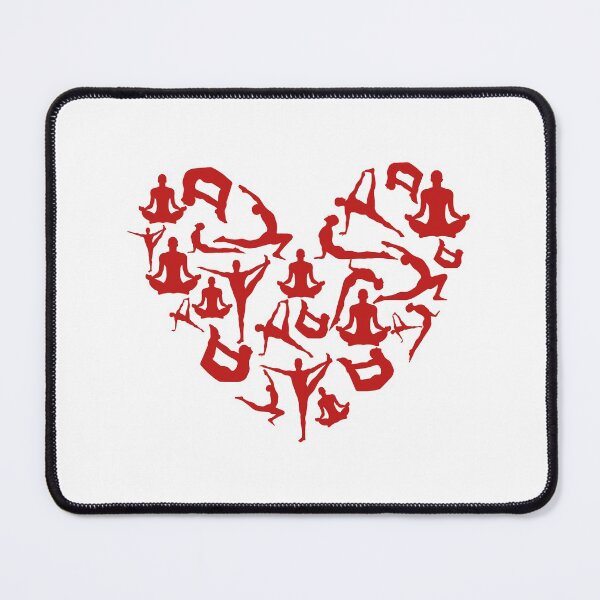 Item preview, Red Yoga Heart designed and sold by medbdj.