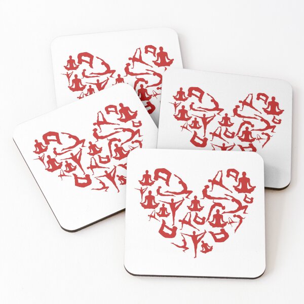 Item preview, Red Yoga Heart designed and sold by medbdj.
