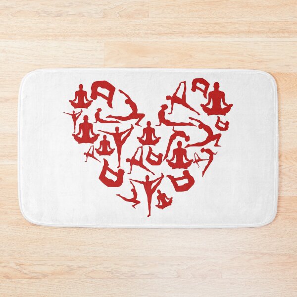Item preview, Red Yoga Heart designed and sold by medbdj.