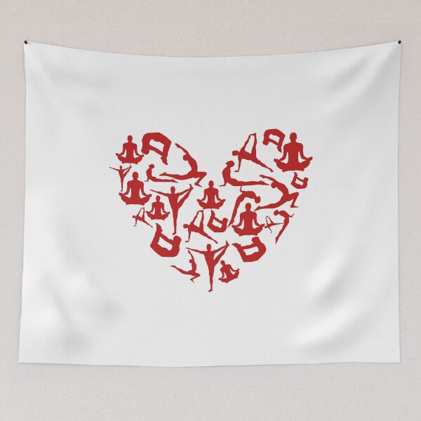 Item preview, Red Yoga Heart designed and sold by medbdj.
