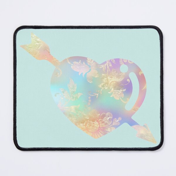 Item preview, Gold Leaf Rainbow Heart and Arrow designed and sold by Trinket-Trickster.
