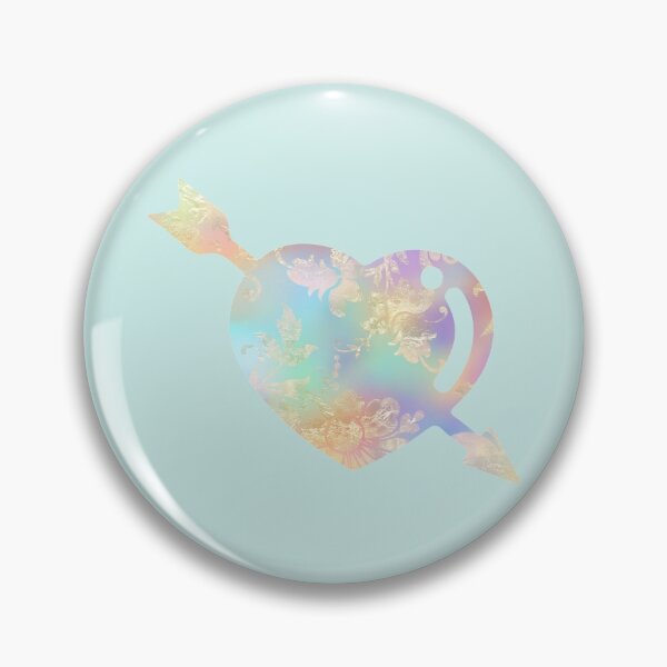 Item preview, Gold Leaf Rainbow Heart and Arrow designed and sold by Trinket-Trickster.