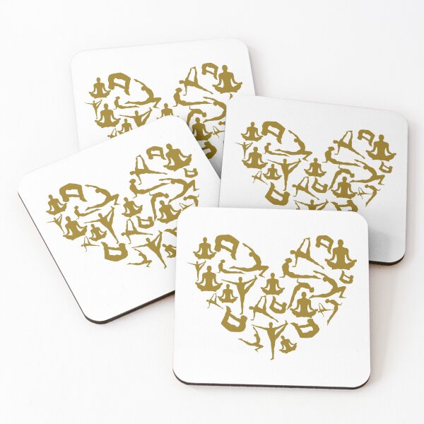 Item preview, Golden Yoga Heart designed and sold by medbdj.