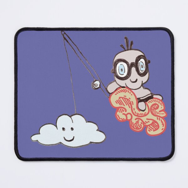 Item preview, fishing a cloud on ultra violet background designed and sold by AHELENE.