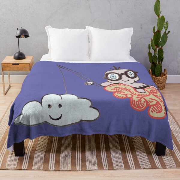Item preview, fishing a cloud on ultra violet background designed and sold by AHELENE.