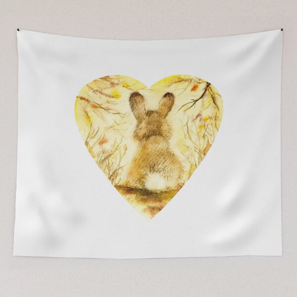 Item preview, rabbit-watercolor portrait animals designed and sold by Hartics.