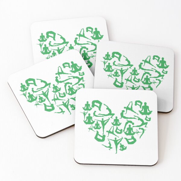 Item preview, Green Yoga Heart designed and sold by medbdj.