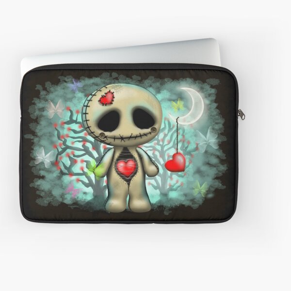 Love Creepy Cute Voodoo Doll Laptop Sleeve
