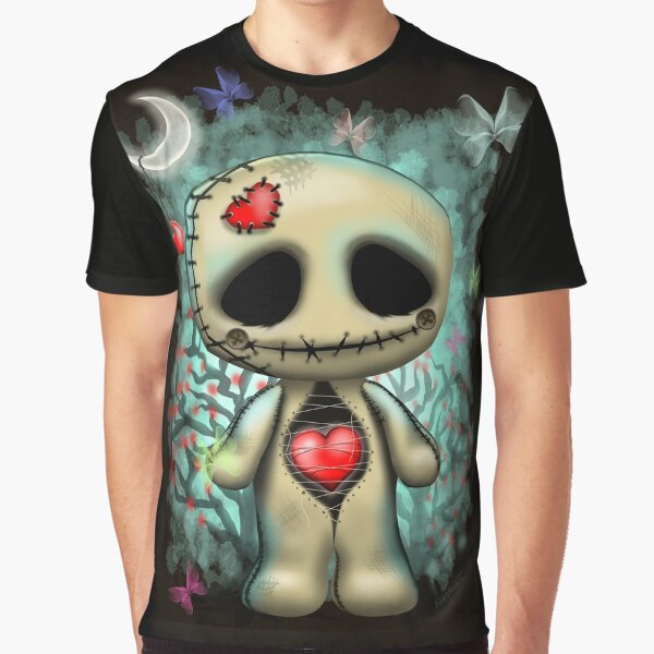 Love Creepy Cute Voodoo Doll Graphic T-Shirt