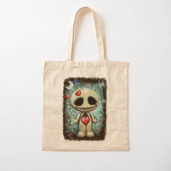 Love Creepy Cute Voodoo Doll Cotton Tote Bag