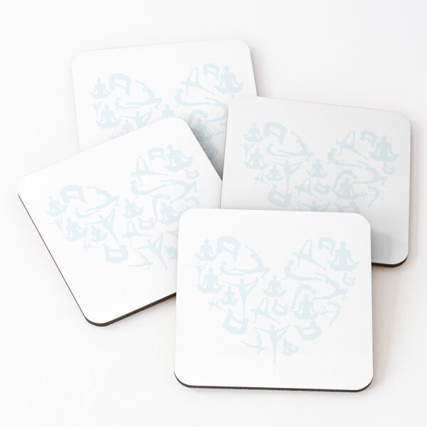 Item preview, Light Cyan Yoga Heart designed and sold by medbdj.