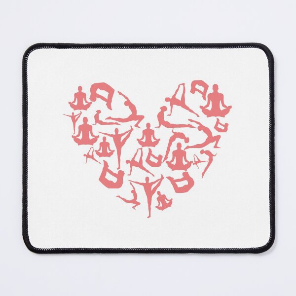 Item preview, Light Red Yoga Heart designed and sold by medbdj.