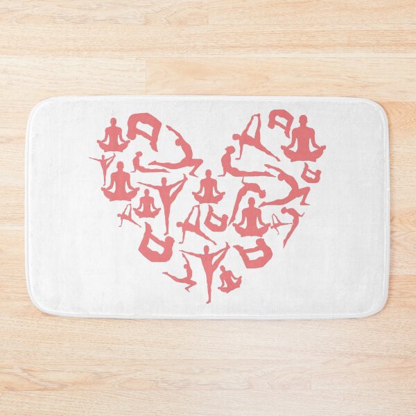 Item preview, Light Red Yoga Heart designed and sold by medbdj.