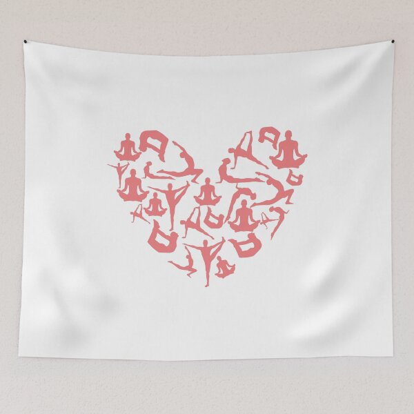 Item preview, Light Red Yoga Heart designed and sold by medbdj.