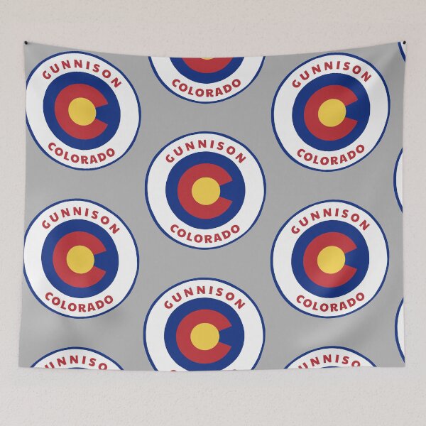 Item preview, Gunnison Colorado State Flag Badge Roundlet CO Pride designed and sold by palmettodigital.