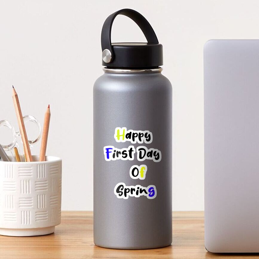 "happy first day of spring t-shirt 2022/2023" Sticker by Loverstore