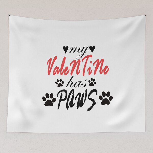 Item preview,  My Valentine Has Paws Shirt | Pet Lover Valentines Day Shirt, My Dog Is My Valentine, My Cat Is My Valentine, Dog Mom Shirt, Cat Mom Shirt  designed and sold by Anoirshop ⭐⭐⭐⭐⭐.