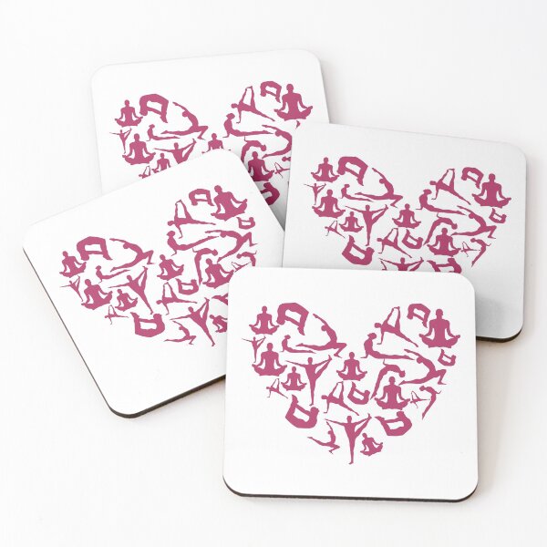 Item preview, Maroon Yoga Heart designed and sold by medbdj.