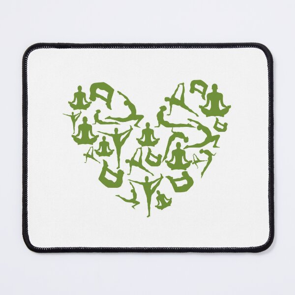 Item preview, Olive Drab Yoga Heart designed and sold by medbdj.