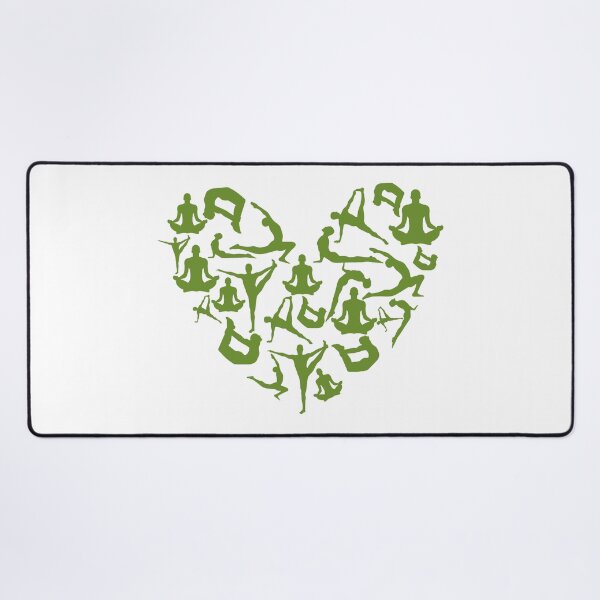 Item preview, Olive Drab Yoga Heart designed and sold by medbdj.