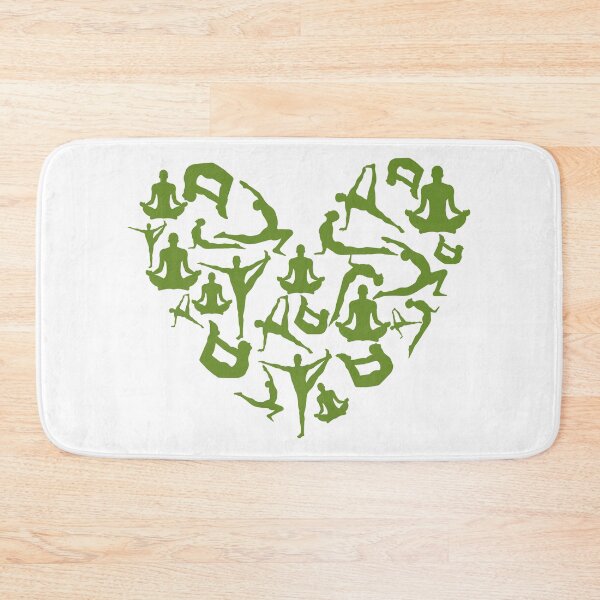 Item preview, Olive Drab Yoga Heart designed and sold by medbdj.